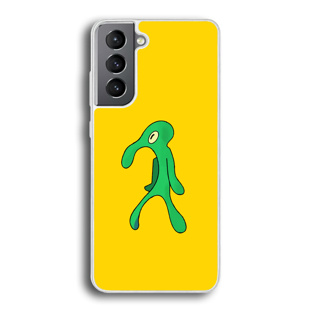 Squidward Painting Masterpiece Samsung Galaxy S23 Plus Case-Phone Case-Rubber White (2D Case)-Altracase