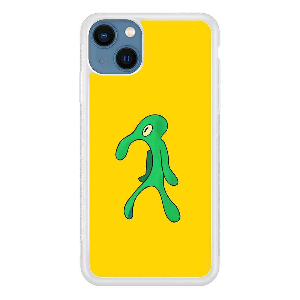 Squidward Painting Masterpiec iPhone 13 Mini Case-Phone Case-Rubber White (2D Case)-Altracase