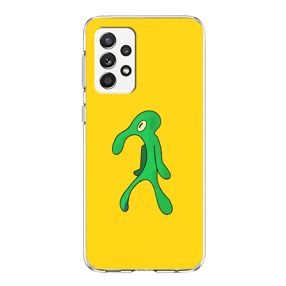 Squidward Painting Masterpiece Samsung Galaxy A72 Case-Phone Case-Clear Soft Case-Altracase