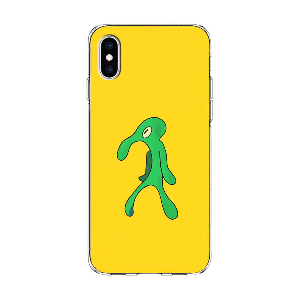 Squidward Painting Masterpiece iPhone Xs Case-Phone Case-Clear Soft Case-Altracase