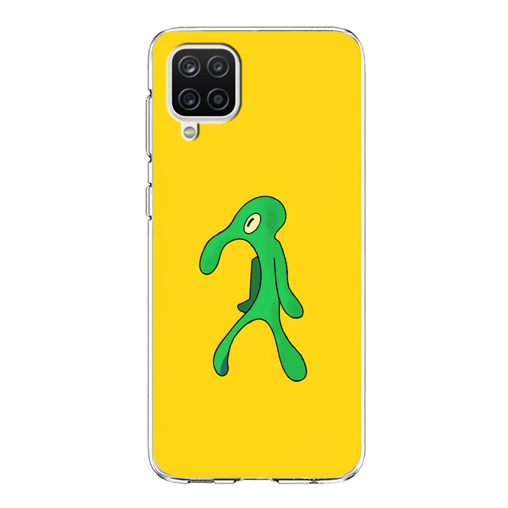 Squidward Painting Masterpiece Samsung Galaxy A12 Case-Phone Case-Clear Soft Case-Altracase