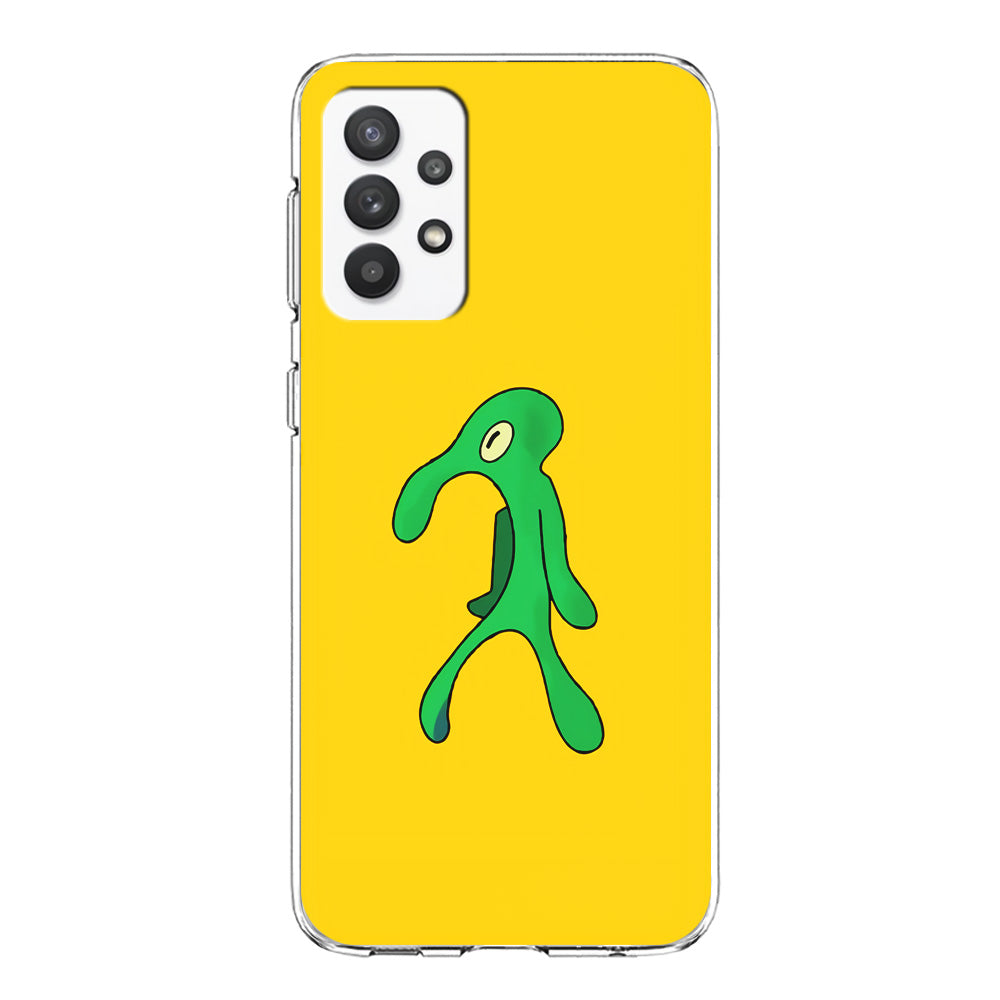 Squidward Painting Masterpiece Samsung Galaxy A32 Case-Phone Case-Clear Soft Case-Altracase