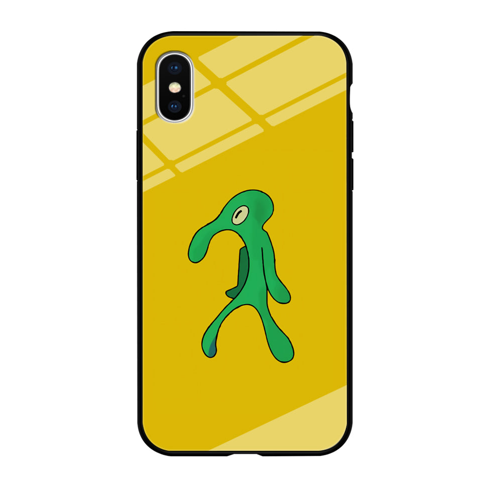 Squidward Painting Masterpiece iPhone Xs Case-Phone Case-Tempered Glass Case-Altracase