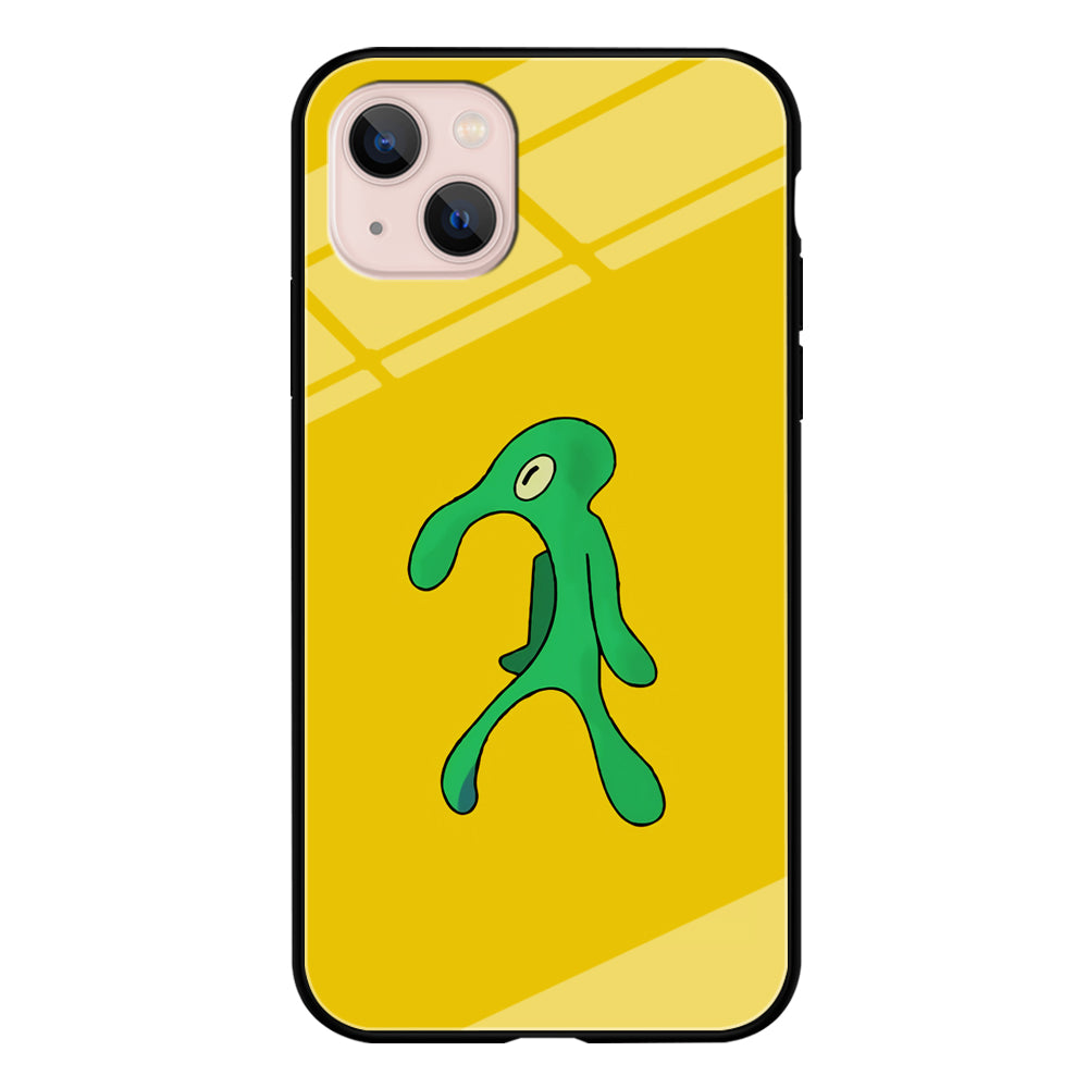 Squidward Painting Masterpiec iPhone 13 Mini Case-Phone Case-Tempered Glass Case-Altracase