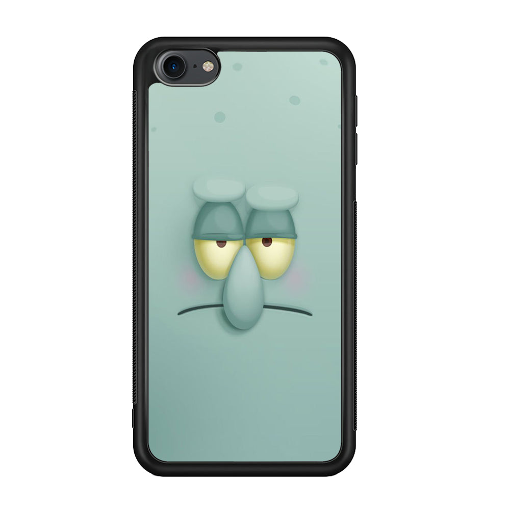 Squidward Tentacles Face iPod Touch 6 Case-Phone Case-Rubber White (2D Case)-Altracase