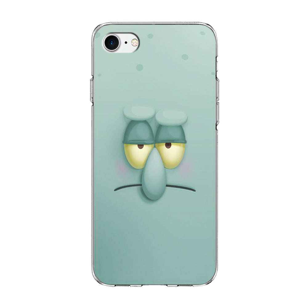 Squidward Tentacles Face iPhone SE 3 2022 Case-Phone Case-Clear Soft Case-Altracase
