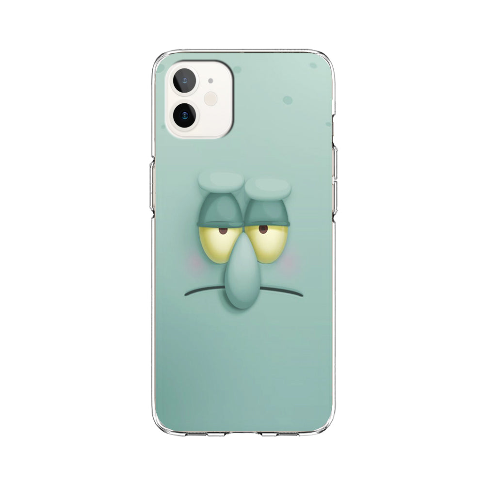 Squidward Tentacles Face iPhone 11 Case-Phone Case-Clear Soft Case-Altracase