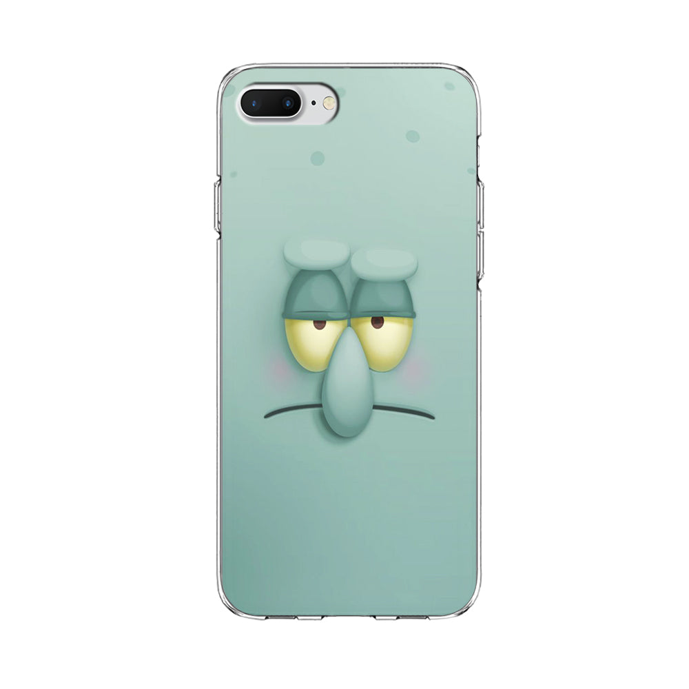 Squidward Tentacles Face iPhone 8 Plus Case-Phone Case-Clear Soft Case-Altracase