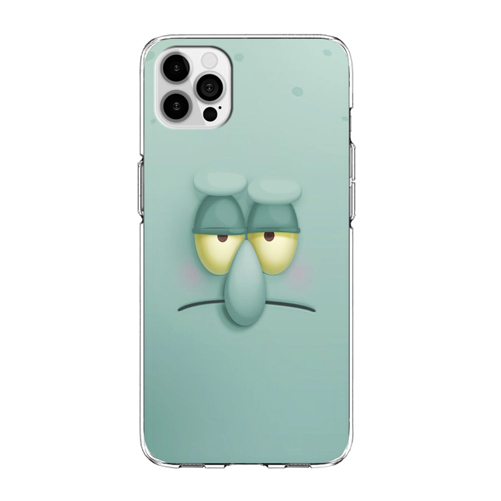 Squidward Tentacles Face iPhone 13 Pro Case-Phone Case-Clear Soft Case-Altracase
