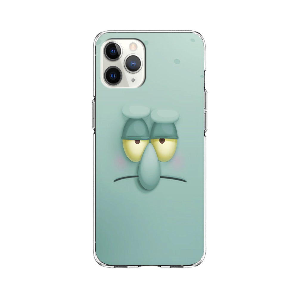 Squidward Tentacles Face iPhone 11 Pro Max Case-Phone Case-Clear Soft Case-Altracase