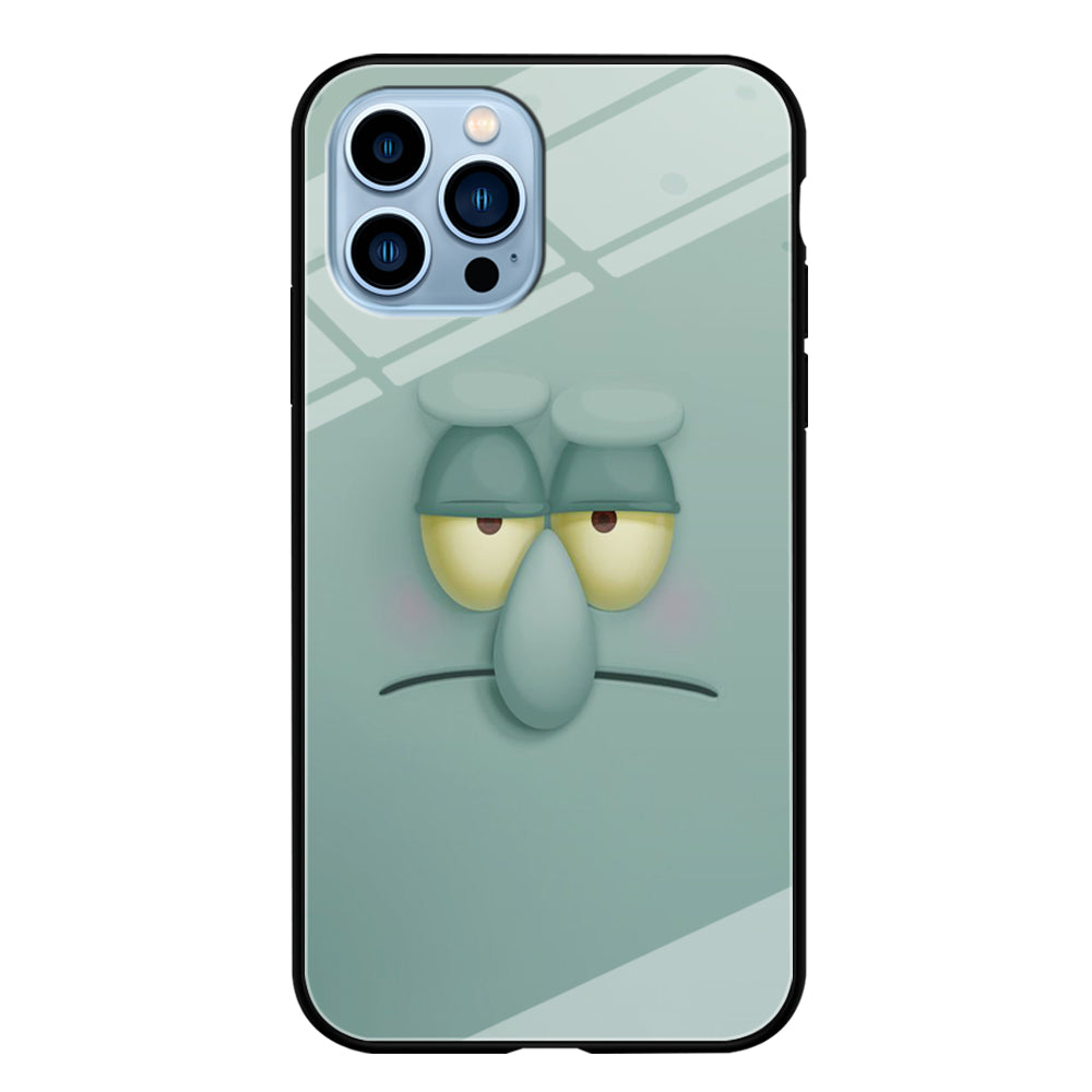 Squidward Tentacles Face iPhone 15 Pro Max Case-Phone Case-Tempered Glass Case-Altracase