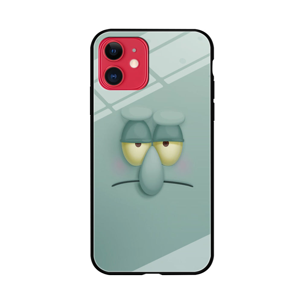 Squidward Tentacles Face iPhone 11 Case-Phone Case-Tempered Glass Case-Altracase