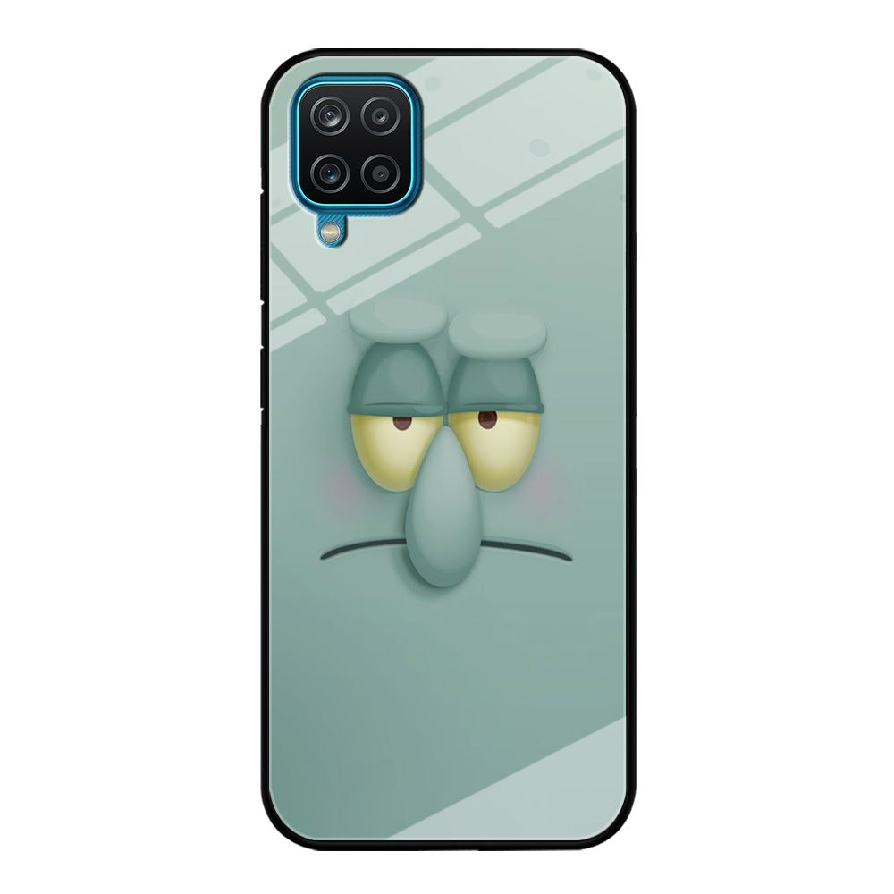 Squidward Tentacles Face Samsung Galaxy A12 Case-Phone Case-Tempered Glass Case-Altracase