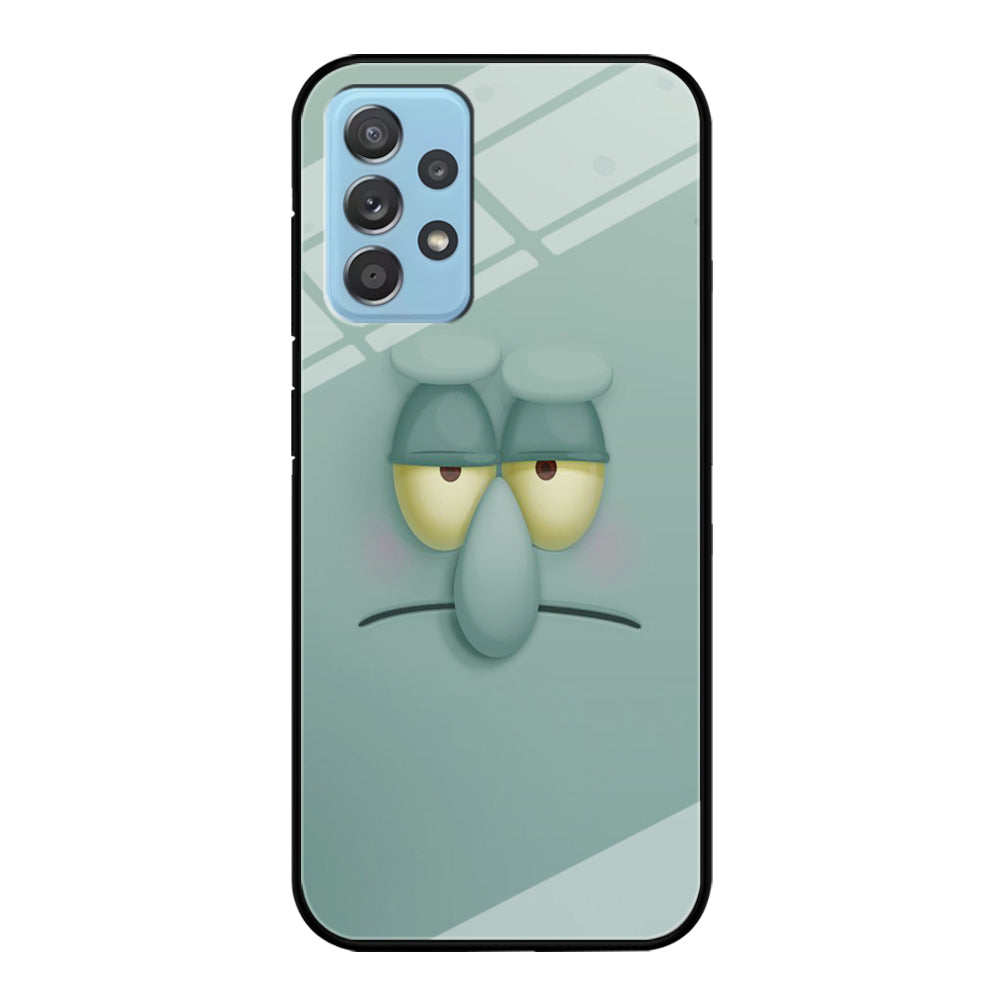 Squidward Tentacles Face Samsung Galaxy A72 Case-Phone Case-Tempered Glass Case-Altracase