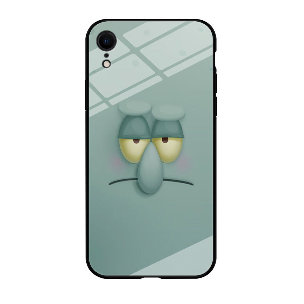 Squidward Tentacles Face iPhone XR Case-Phone Case-Tempered Glass Case-Altracase