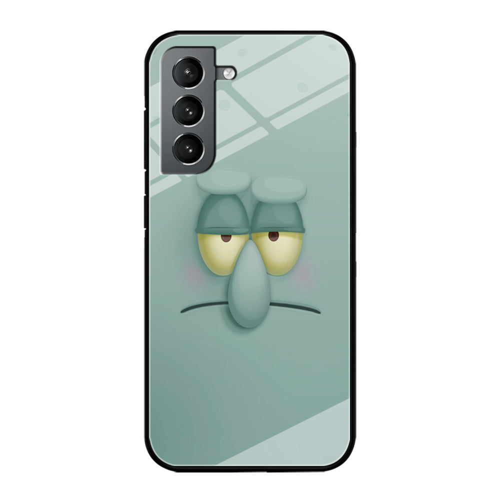 Squidward Tentacles Face Samsung Galaxy S22 Case-Phone Case-Tempered Glass Case-Altracase