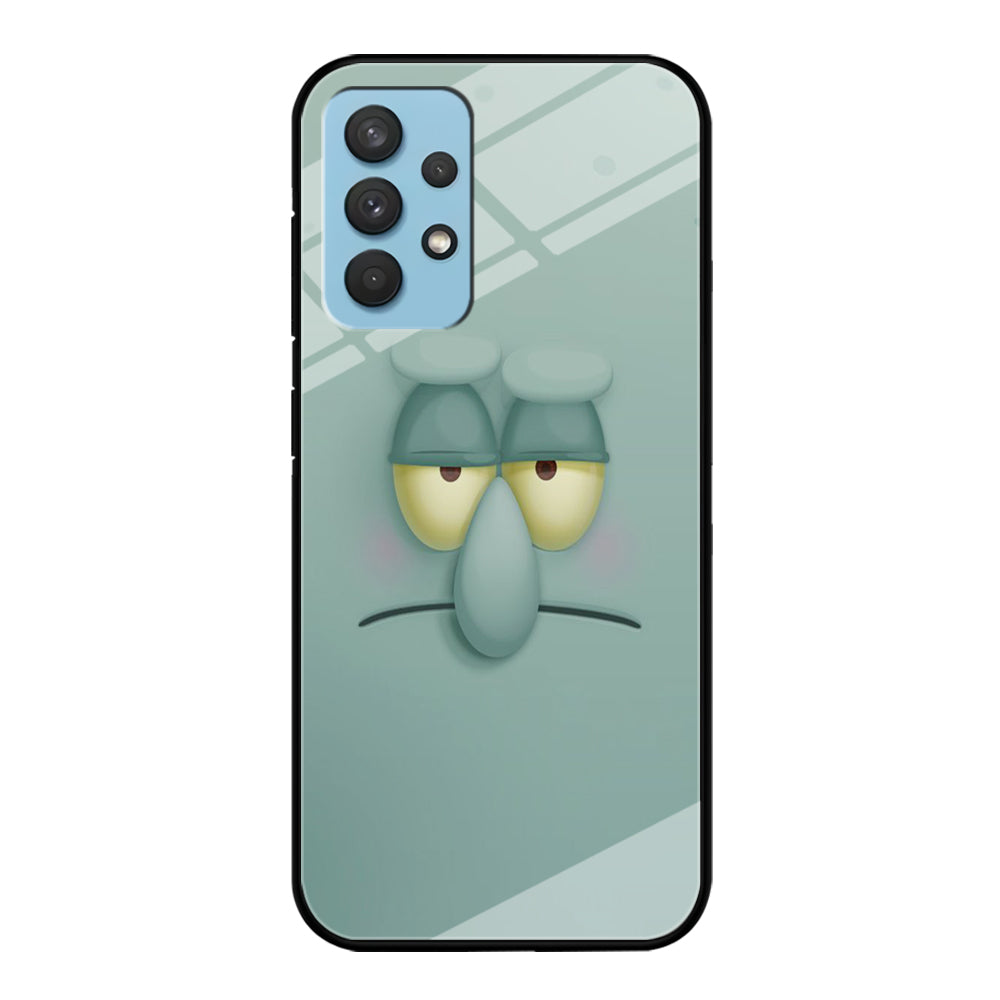 Squidward Tentacles Face Samsung Galaxy A32 Case-Phone Case-Tempered Glass Case-Altracase