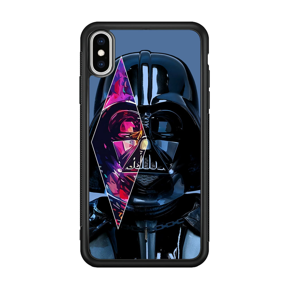 Star Wars Darth Vader Art iPhone Xs Case-Phone Case-Rubber Black (2D Case)-Altracase