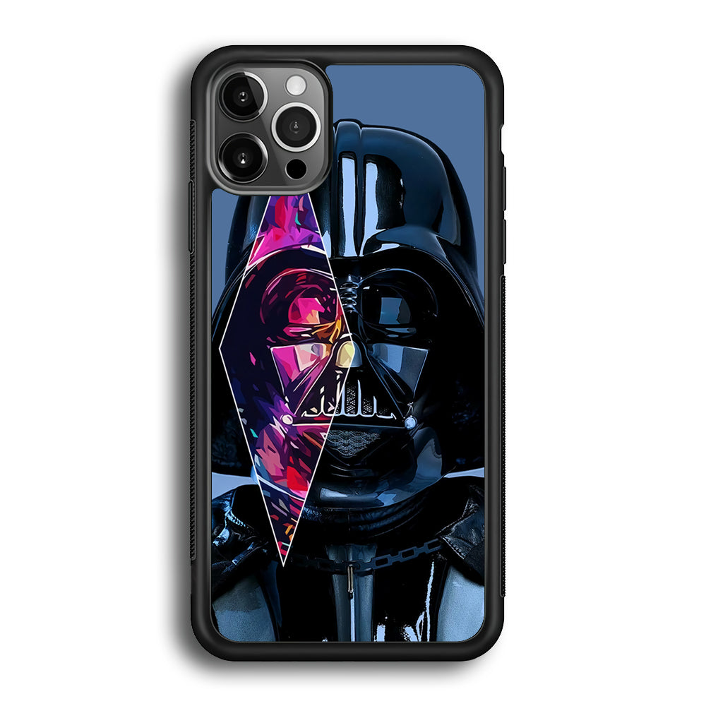 Star Wars Darth Vader Art iPhone 12 Pro Max Case-Phone Case-Rubber Black (2D Case)-Altracase
