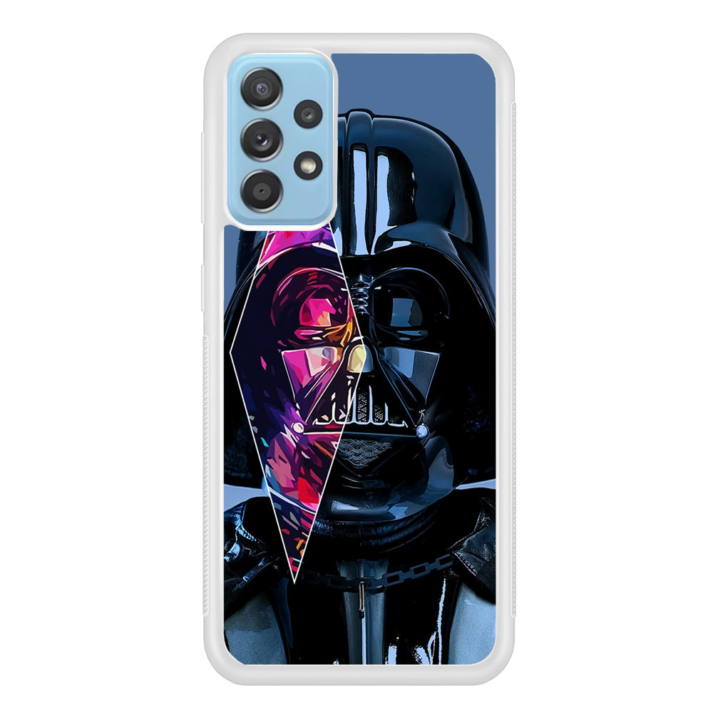 Star Wars Darth Vader Art Samsung Galaxy A72 Case-Phone Case-Rubber White (2D Case)-Altracase