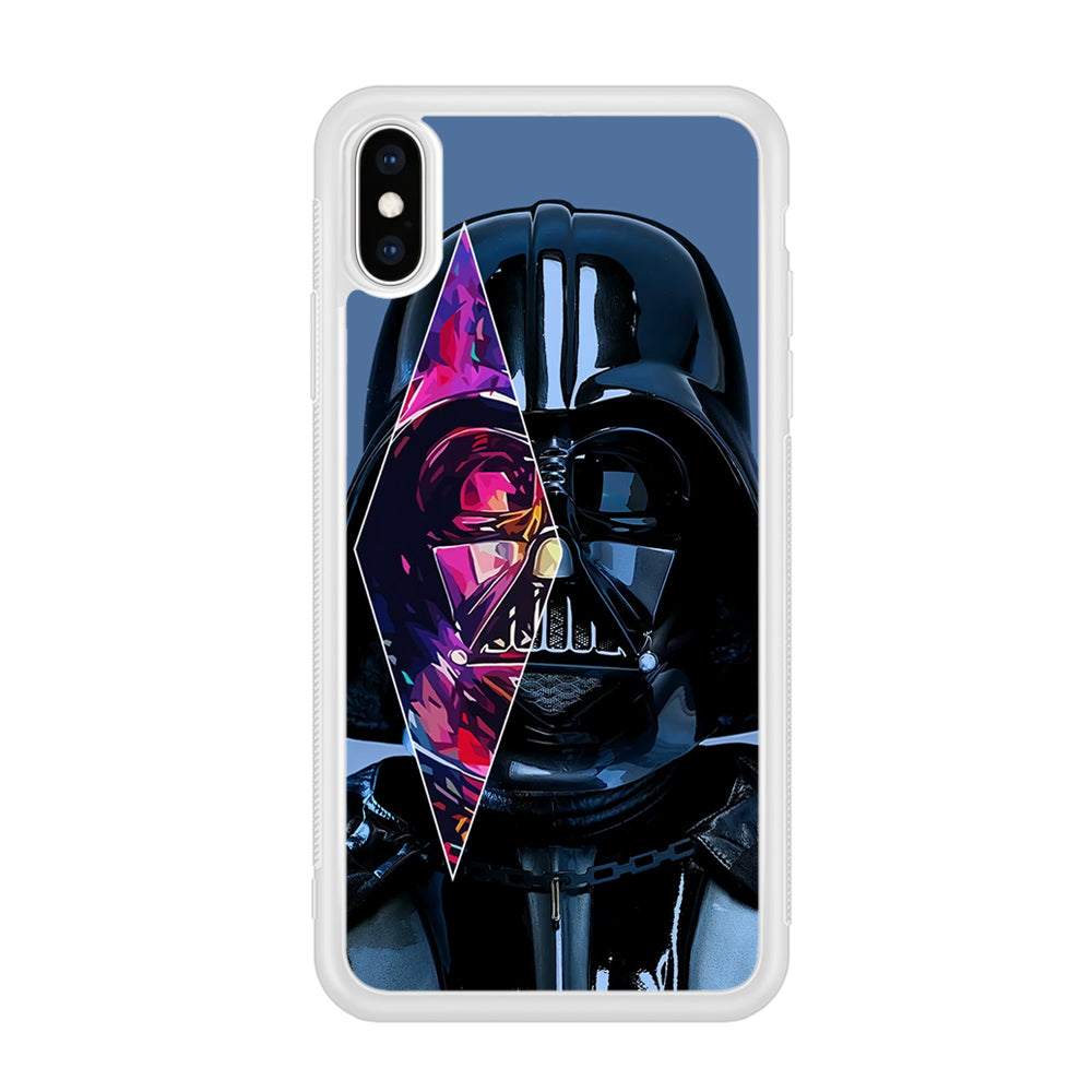 Star Wars Darth Vader Art iPhone Xs Case-Phone Case-Rubber White (2D Case)-Altracase