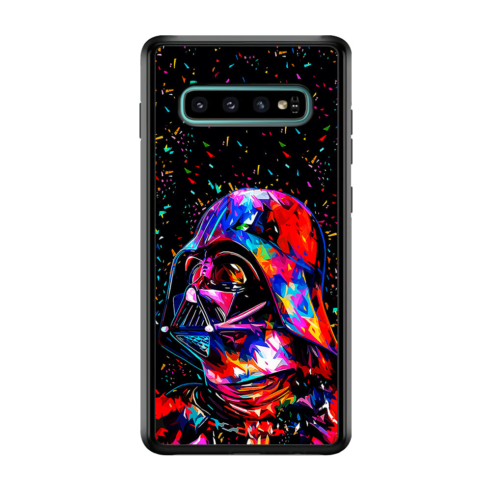 Star Wars Darth Vader Colorful Samsung Galaxy S10 Case-Phone Case-Rubber Black (2D Case)-Altracase