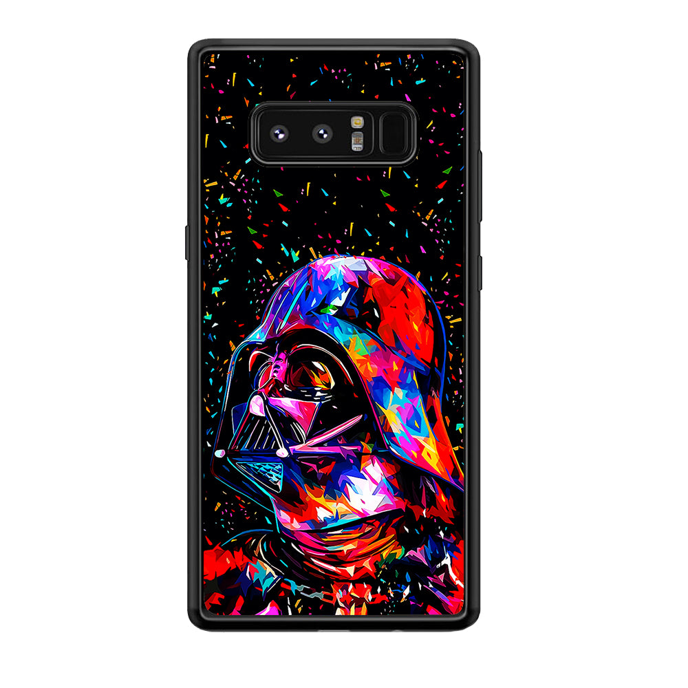 Star Wars Darth Vader Colorful Samsung Galaxy Note 8 Case-Phone Case-Rubber Black (2D Case)-Altracase