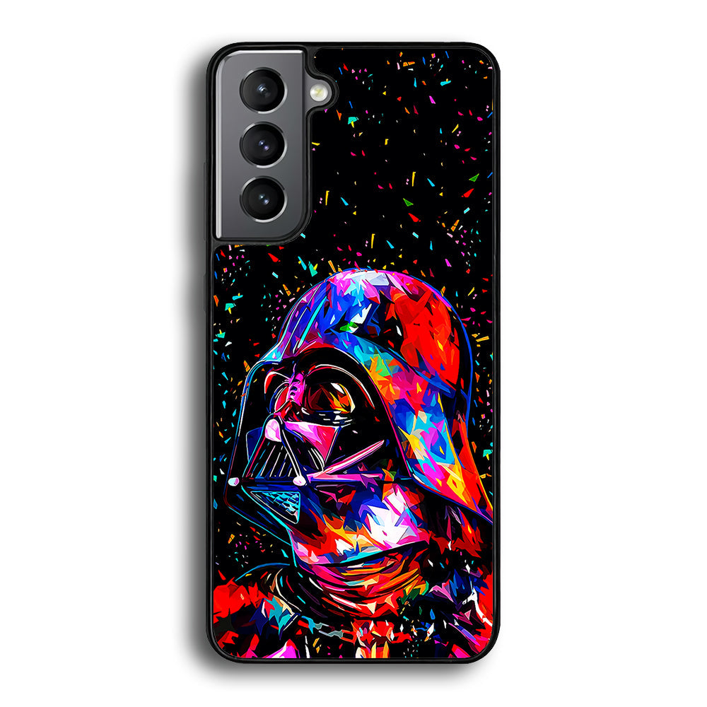 Star Wars Darth Vader Colorful Samsung Galaxy S25 Plus Case-Phone Case-Rubber Black (2D Case)-Altracase