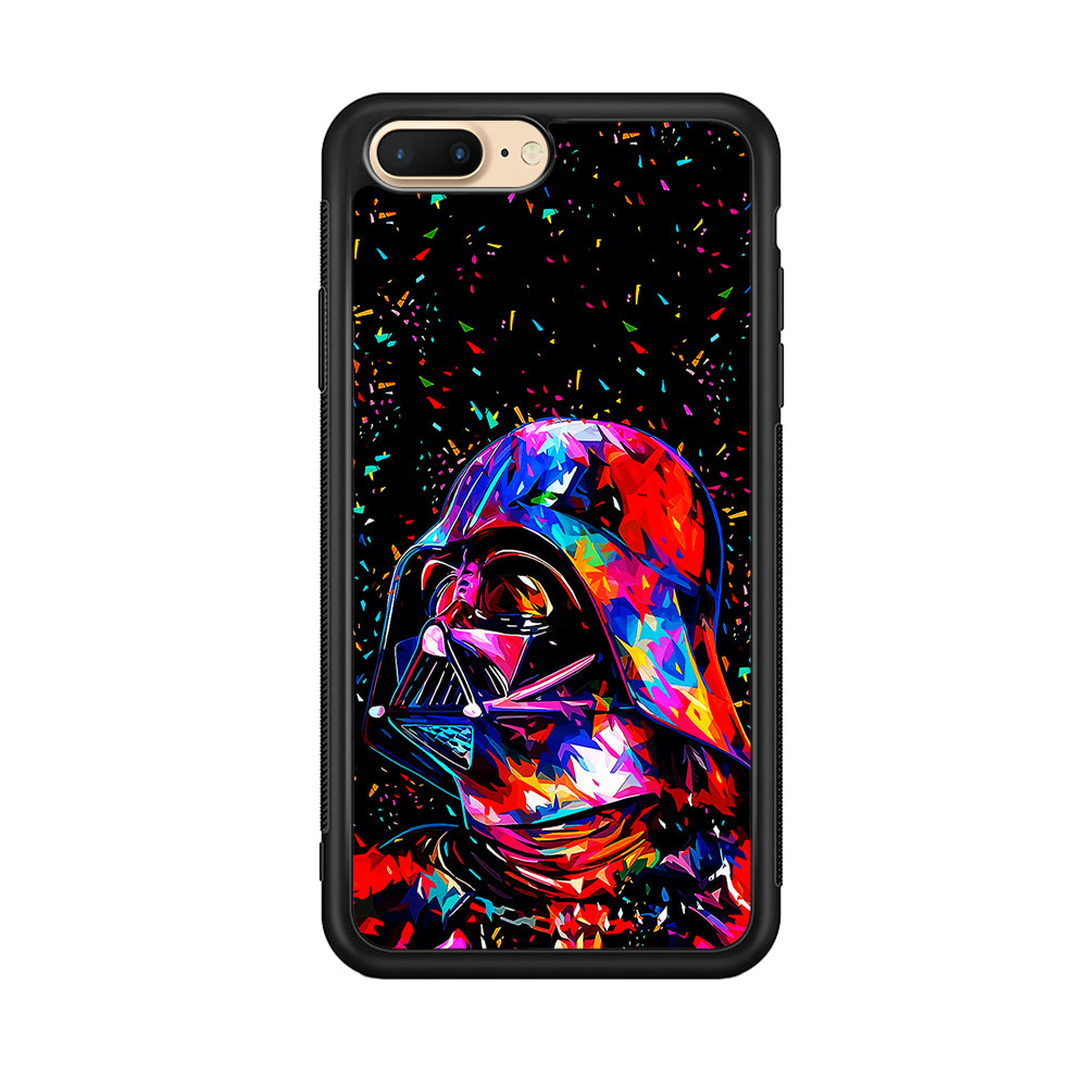 Star Wars Darth Vader Colorful iPhone 8 Plus Case-Phone Case-Rubber Black (2D Case)-Altracase