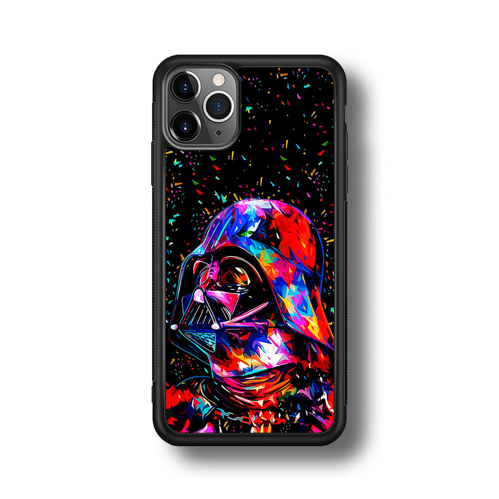 Star Wars Darth Vader Colorful iPhone 11 Pro Max Case-Phone Case-Rubber Black (2D Case)-Altracase