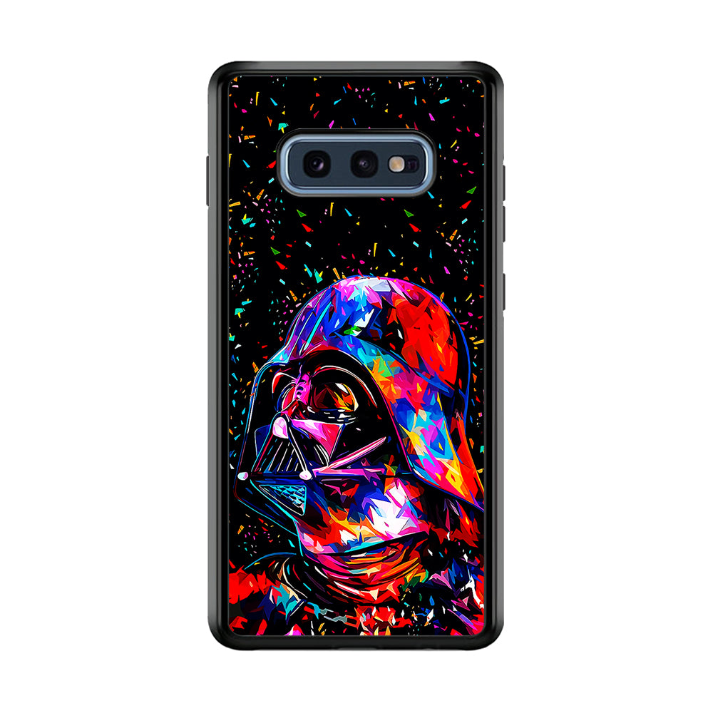 Star Wars Darth Vader Colorful Samsung Galaxy S10E Case-Phone Case-Rubber Black (2D Case)-Altracase