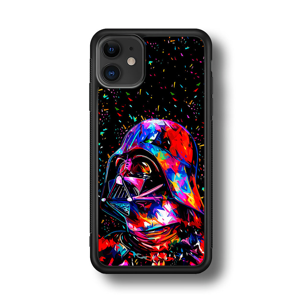 Star Wars Darth Vader Colorful iPhone 11 Case-Phone Case-Rubber Black (2D Case)-Altracase