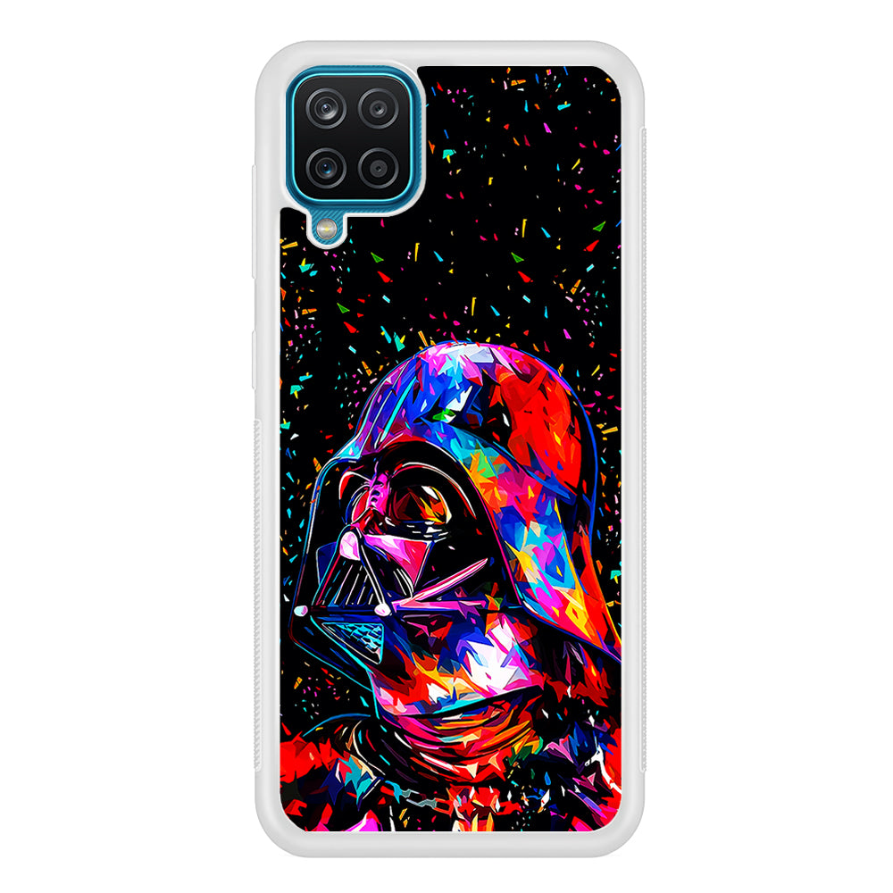 Star Wars Darth Vader Colorful Samsung Galaxy A12 Case-Phone Case-Rubber White (2D Case)-Altracase