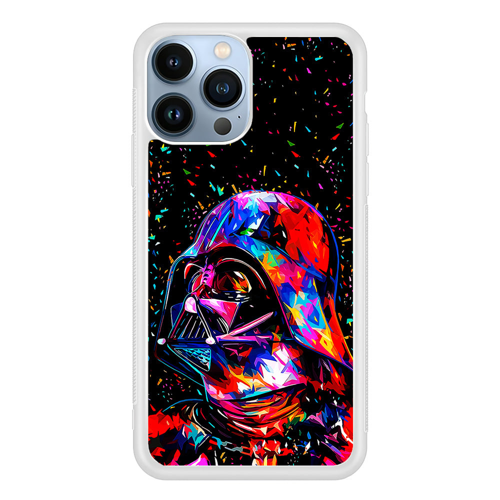 Star Wars Darth Vader Colorful iPhone 15 Pro Max Case-Phone Case-Rubber White (2D Case)-Altracase