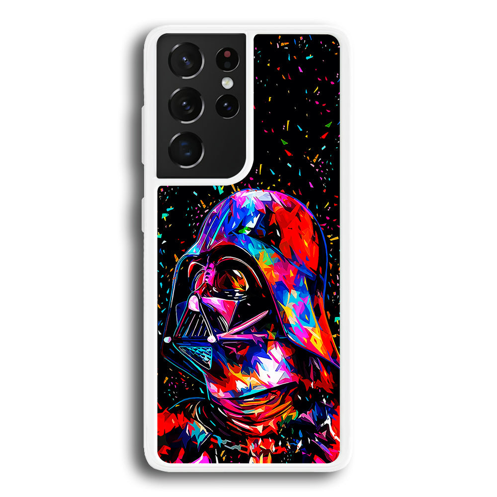 Star Wars Darth Vader Colorful Samsung Galaxy S24 Ultra Case-Phone Case-Rubber White (2D Case)-Altracase
