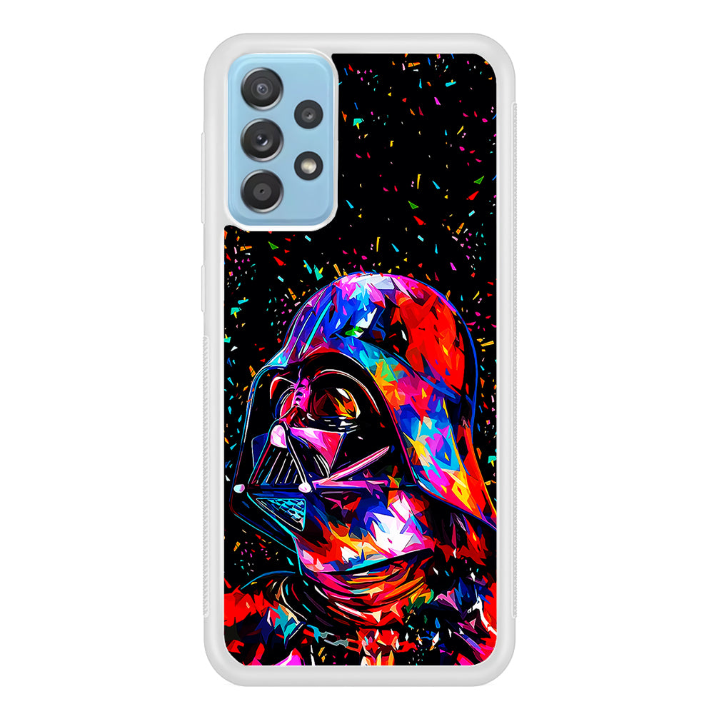 Star Wars Darth Vader Colorful Samsung Galaxy A72 Case-Phone Case-Rubber White (2D Case)-Altracase