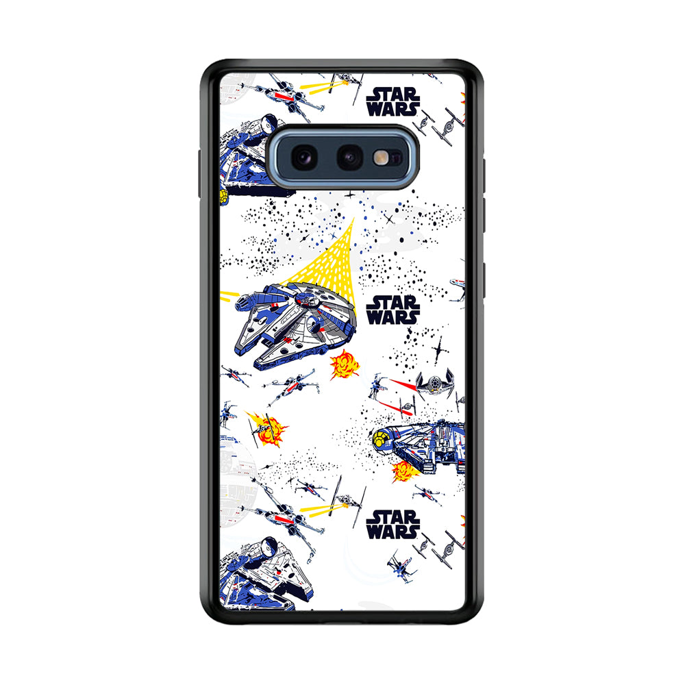 Star Wars Fighter Plane Samsung Galaxy S10E Case-Phone Case-Rubber Black (2D Case)-Altracase
