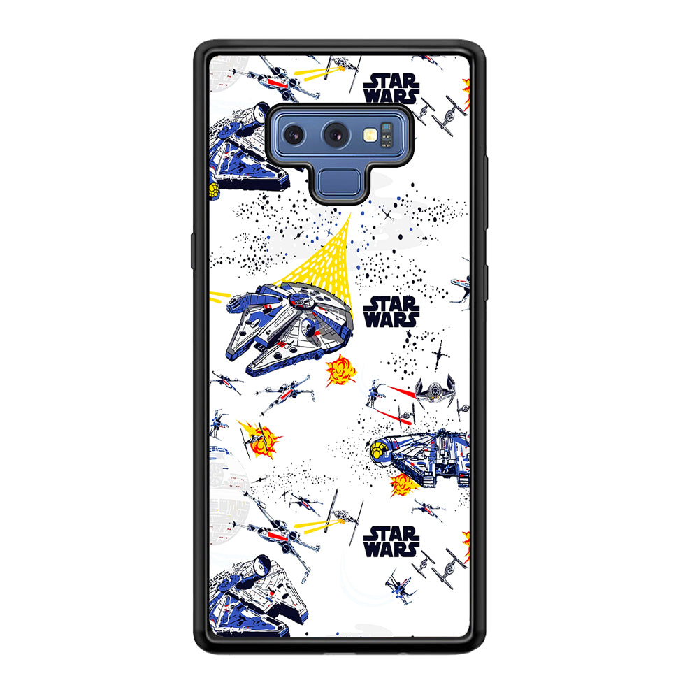 Star Wars Fighter Plane Samsung Galaxy Note 9 Case-Phone Case-Tempered Glass Case-Altracase