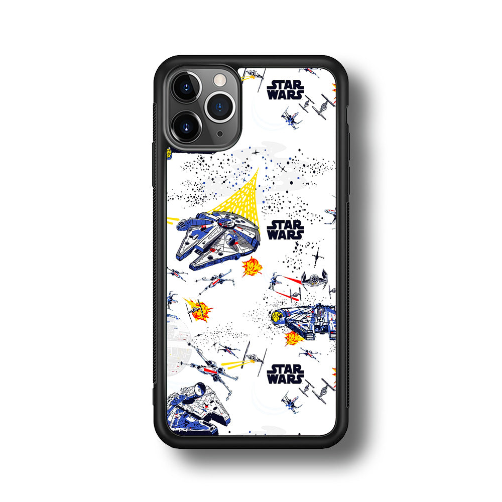 Star Wars Fighter Plane iPhone 11 Pro Max Case-Phone Case-Rubber Black (2D Case)-Altracase
