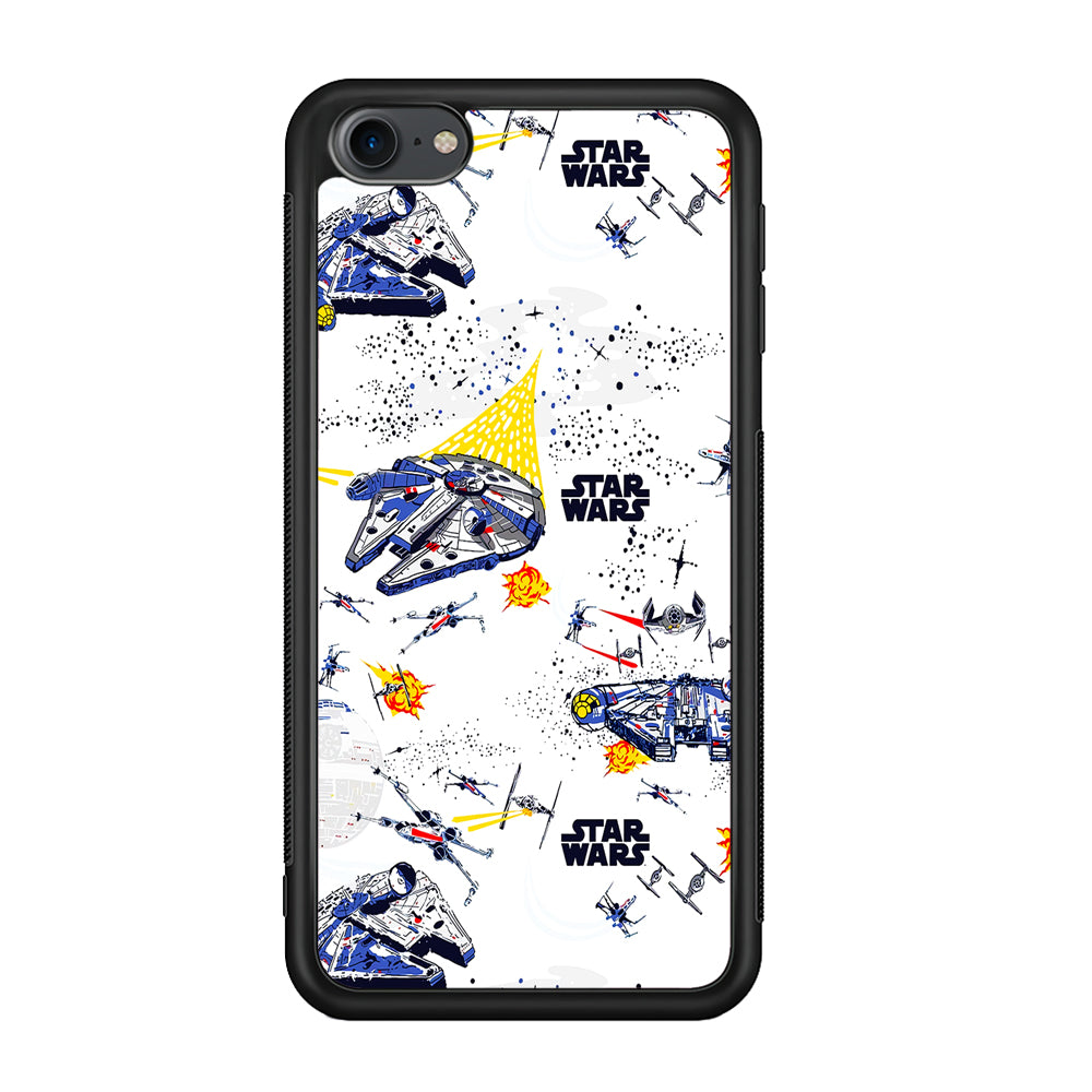 Star Wars Fighter Plane iPod Touch 6 Case-Phone Case-Rubber White (2D Case)-Altracase