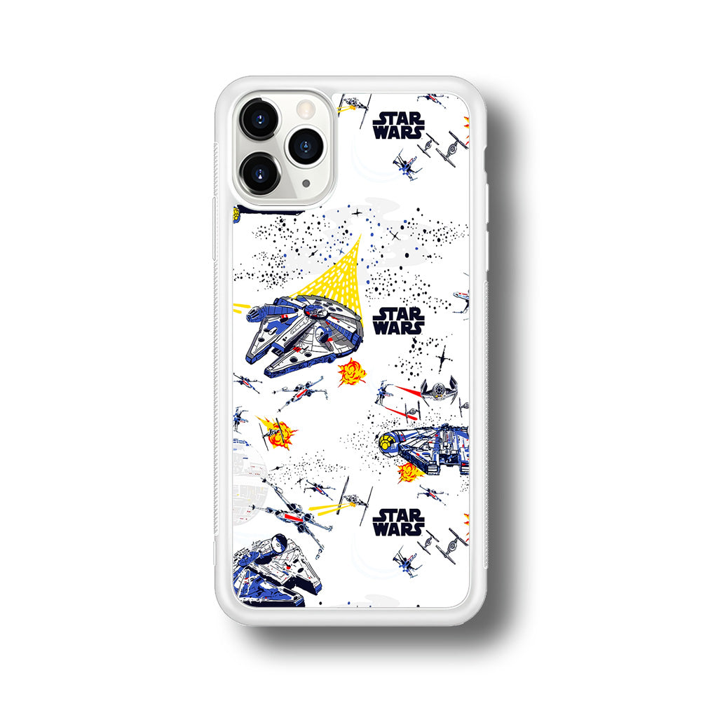 Star Wars Fighter Plane iPhone 11 Pro Max Case-Phone Case-Rubber White (2D Case)-Altracase