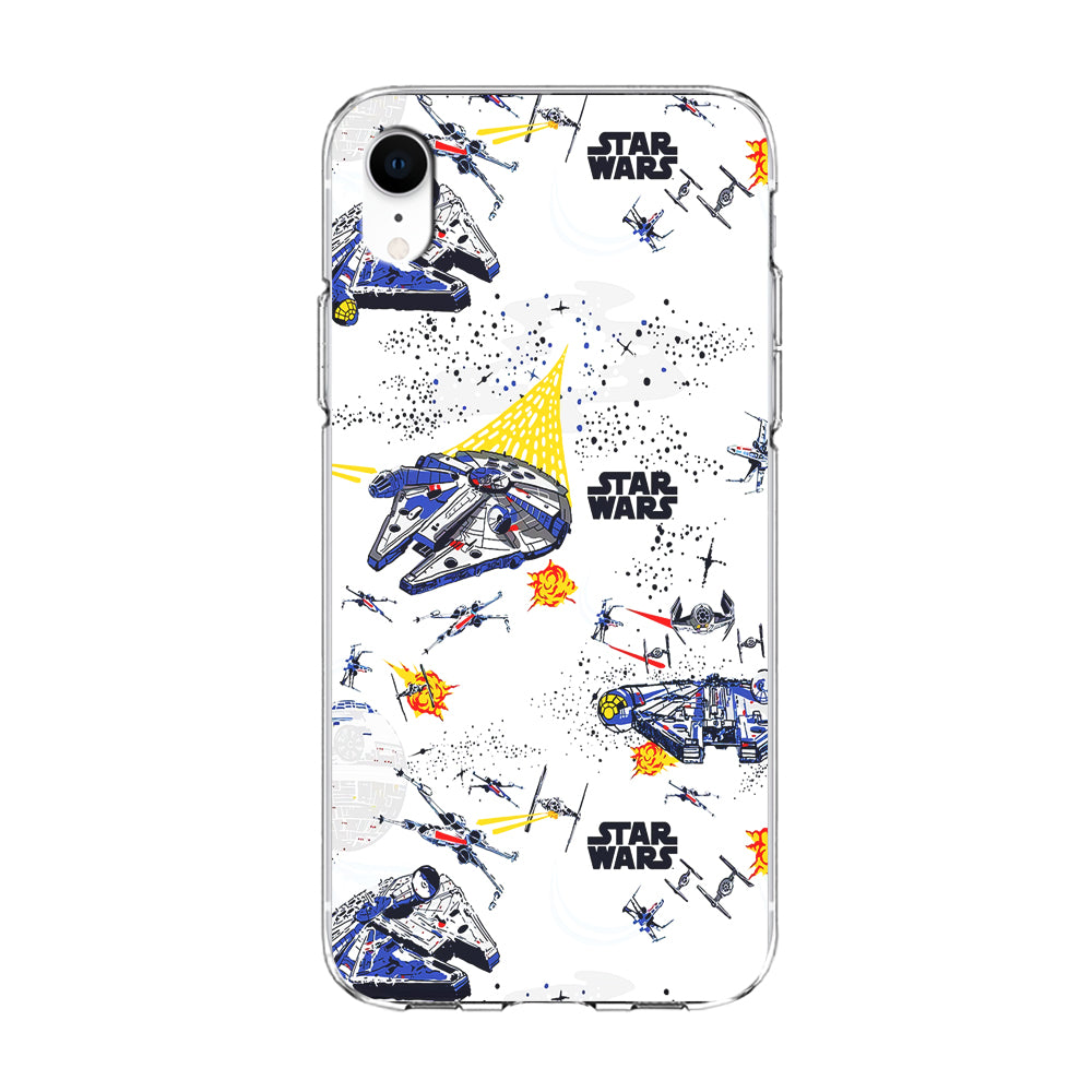 Star Wars Fighter Plane iPhone XR Case-Phone Case-Clear Soft Case-Altracase