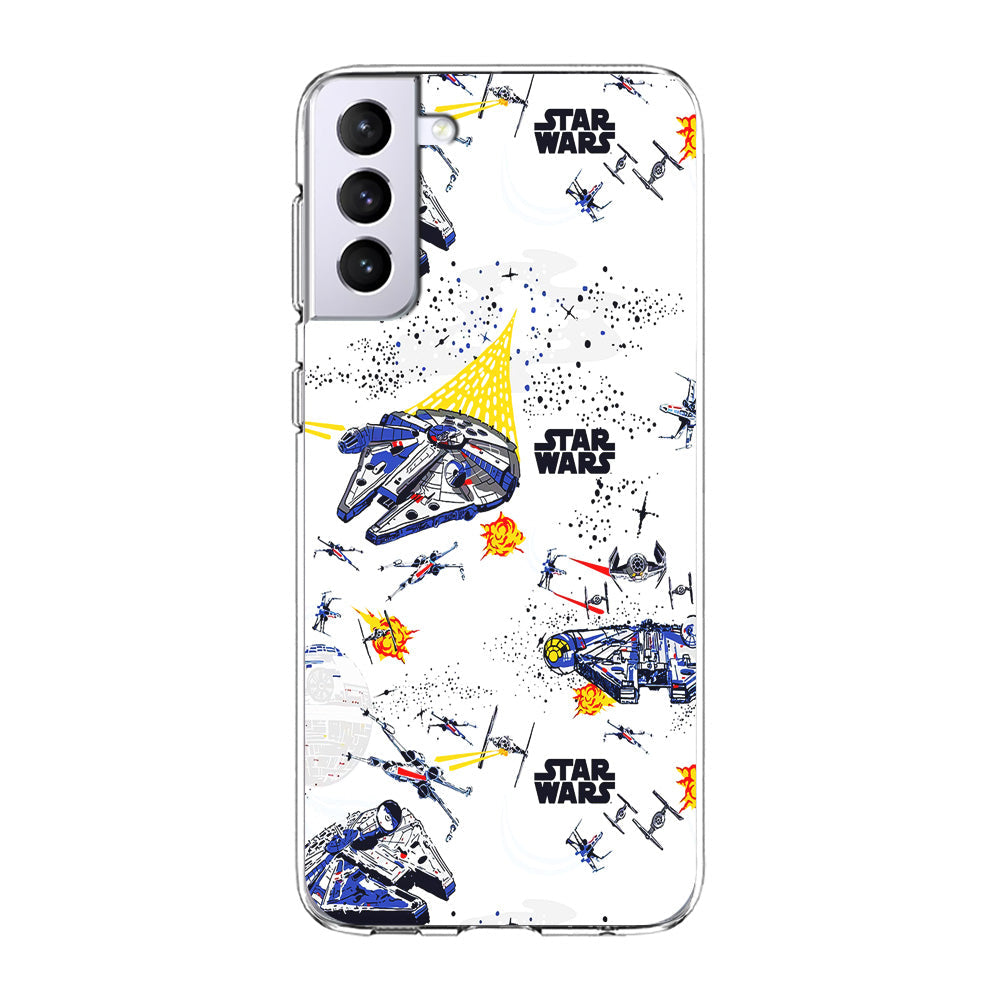 Star Wars Fighter Plane Samsung Galaxy S23 Case-Phone Case-Clear Soft Case-Altracase