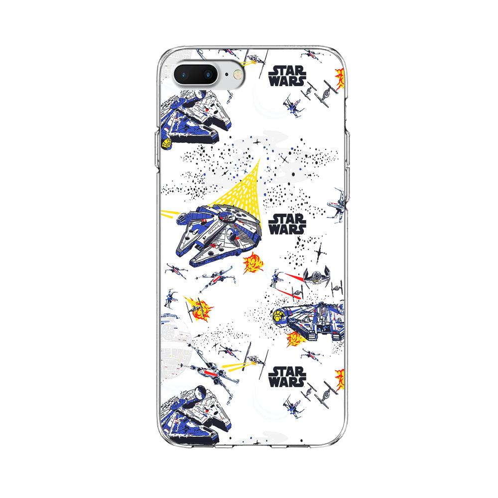 Star Wars Fighter Plane iPhone 8 Plus Case-Phone Case-Clear Soft Case-Altracase