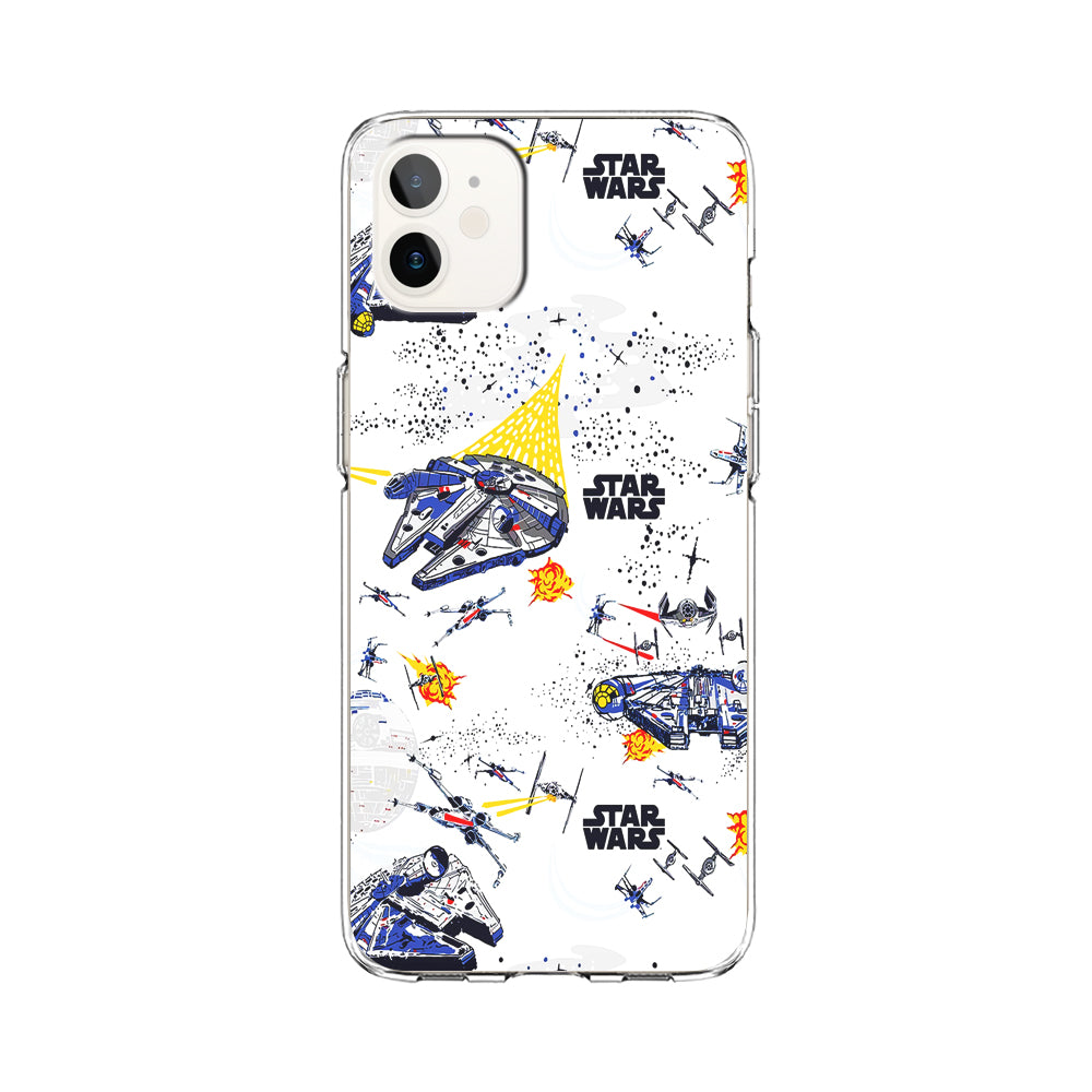 Star Wars Fighter Plane iPhone 12 Case-Phone Case-Clear Soft Case-Altracase