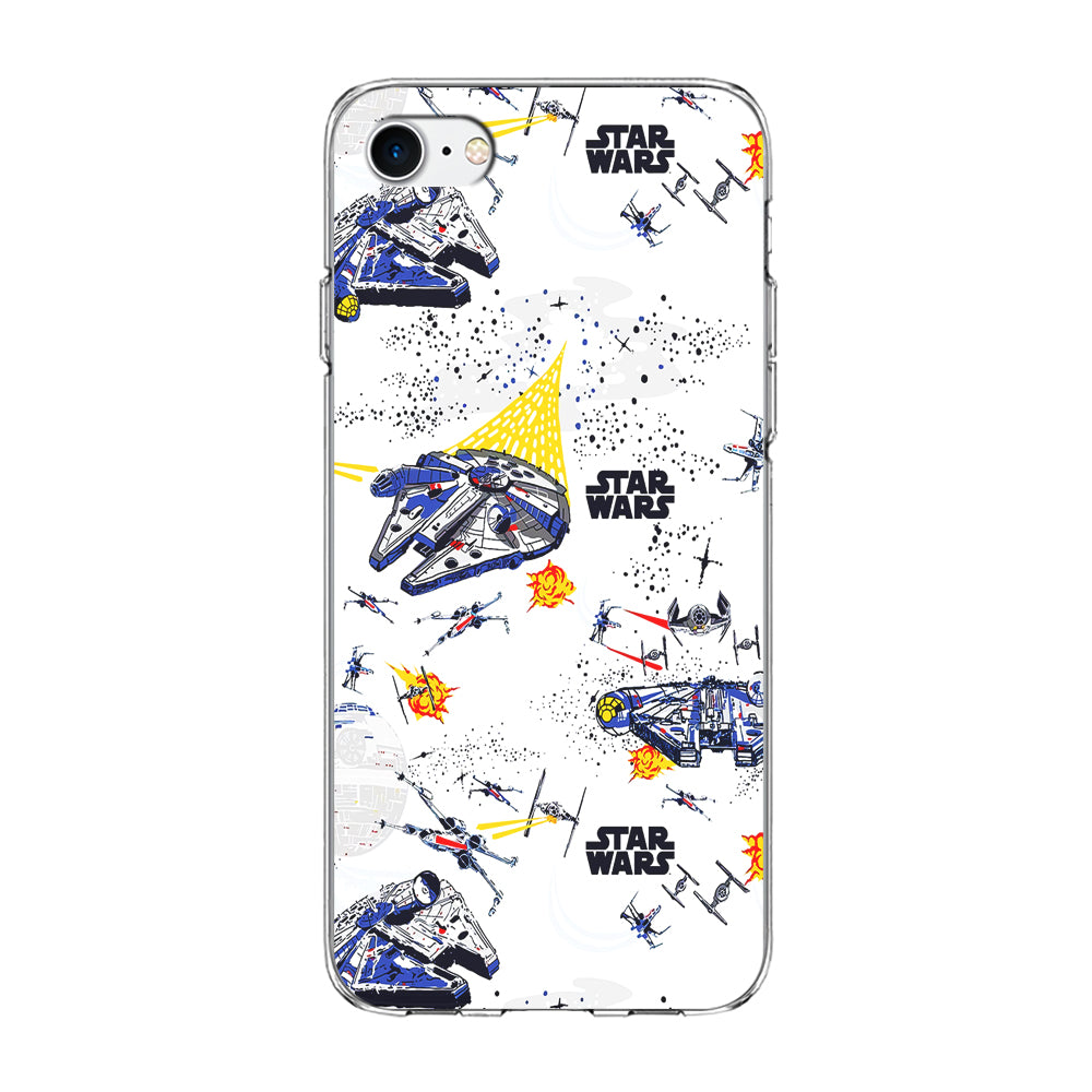 Star Wars Fighter Plane iPhone 8 Case-Phone Case-Clear Soft Case-Altracase
