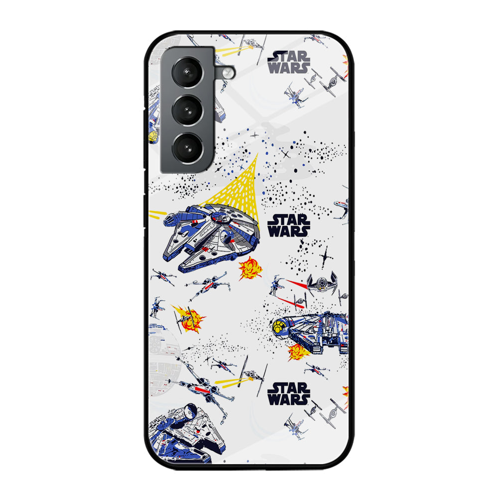 Star Wars Fighter Plane Samsung Galaxy S24 Plus Case-Phone Case-Tempered Glass Case-Altracase