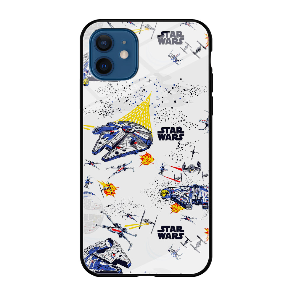 Star Wars Fighter Plane iPhone 12 Case-Phone Case-Tempered Glass Case-Altracase