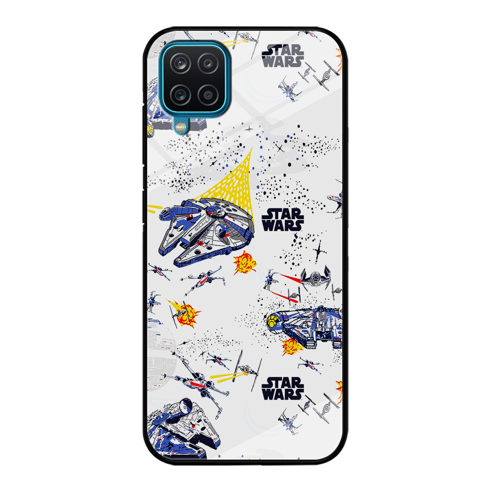Star Wars Fighter Plane Samsung Galaxy A12 Case-Phone Case-Tempered Glass Case-Altracase