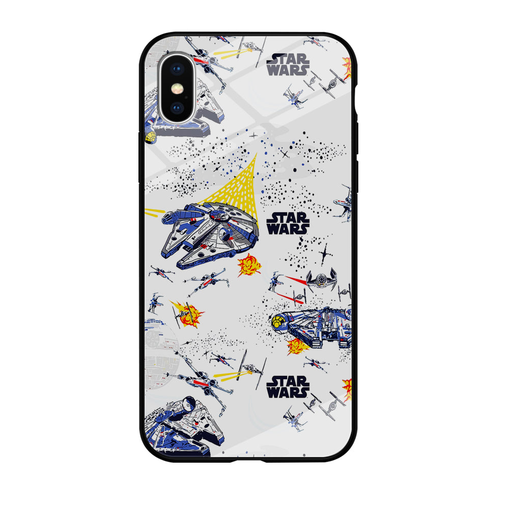 Star Wars Fighter Plane iPhone Xs Case-Phone Case-Tempered Glass Case-Altracase